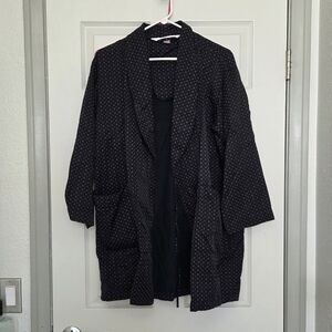 Victoria's Secret Black Satin Robe